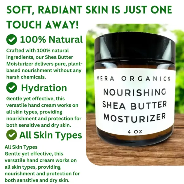 Handmade Moisturizer with Natural Shea Butter – Deeply Nourishing, Hydrating Cream for Dry Skin | Organic Ingredients - Image 2